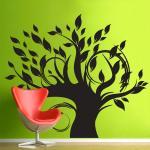 Leafy Whimsical Tree Wall Decal..