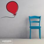 Carina Red Balloon - Vinyl Wall Art Decal Sticker