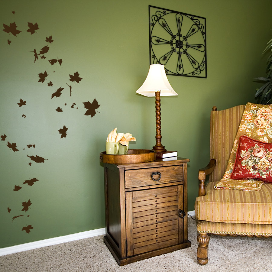 Falling Leaves Wall Decal - Vinyl Wall Art Decal Sticker