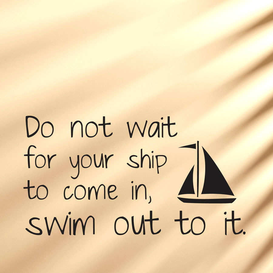 Swim Out To It - Vinyl Wall Art Decal Sticker