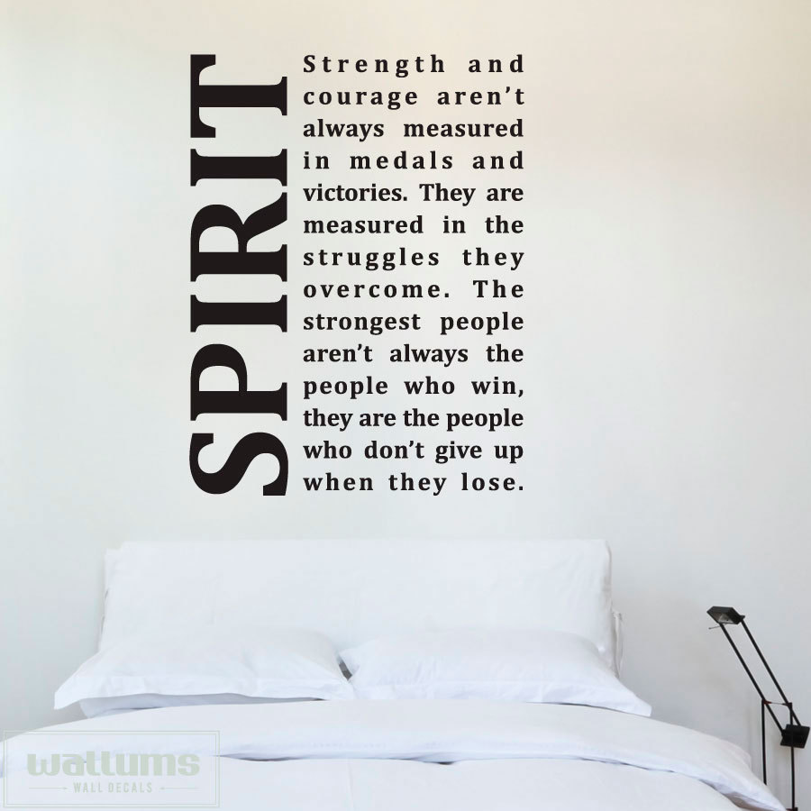 Spirit Inspirational Quotes 44in - Vinyl Wall Art Decal Sticker