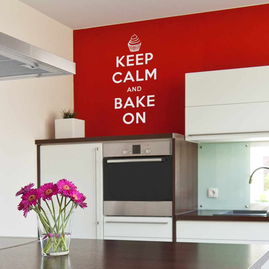 Keep Calm And Back On Decal - 12" X 24.5" - Vinyl Wall Art Decal Sticker