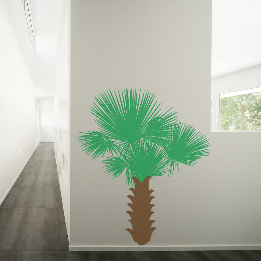 Fan Palm Tree Wall Decal