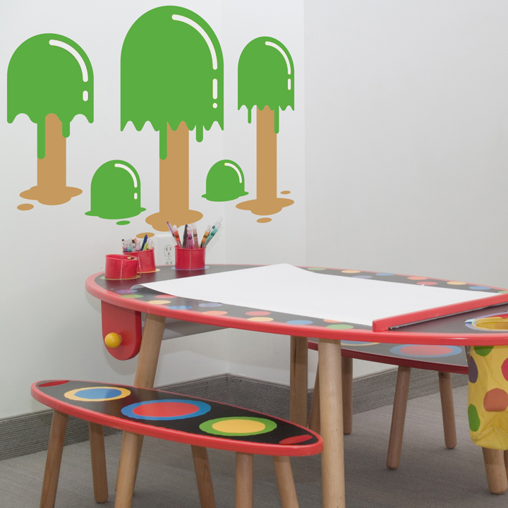 Popsicle Trees Wall Decal