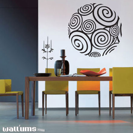Rounded Spiral - Wall Art Decal